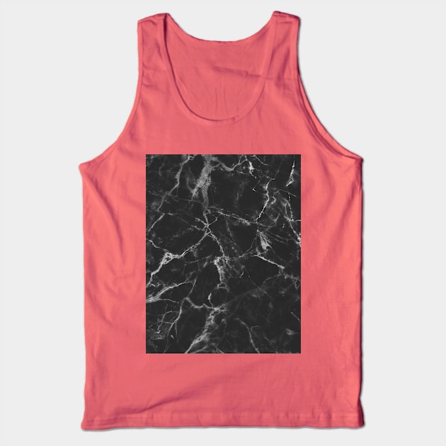 Black Marble Tank Top by CharlieCreator